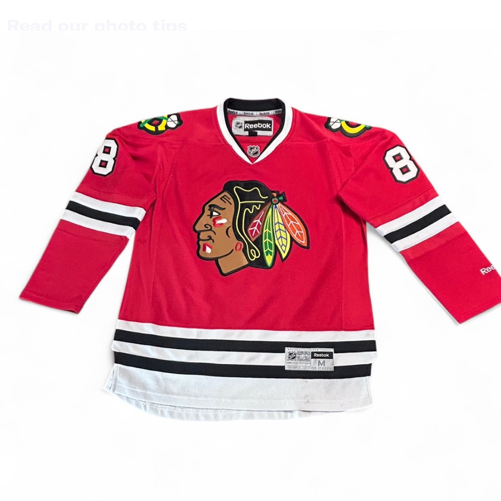 REEBOK Red and Black NHL Oficial Licencie Jersey M, Good Condition